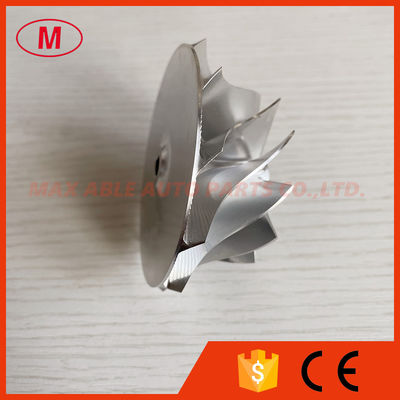 T04B 54.06/71.40mm 11+0 blades high performance turbo milling/aluminum 2618/billet compressor wheel