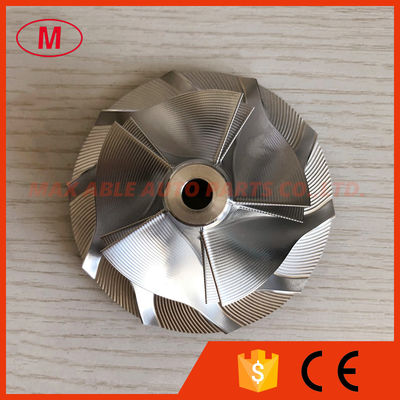 RX6 56.44/82.06mm 5+5blades point milling Turbocharger milling/aluminum 2618/billet compressor wheel for 4P11-76L / RX6