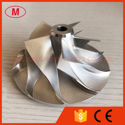 RX6 56.44/82.06mm 5+5blades point milling Turbocharger milling/aluminum 2618/billet compressor wheel for 4P11-76L / RX6