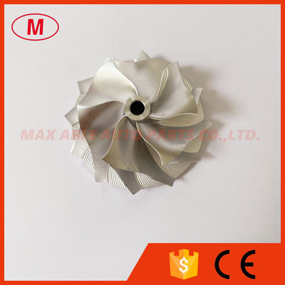 GT15-25 43.30/56.03mm 6+6 blades performance point milling snake curve milling/aluminum 2618/billet compressor wheel