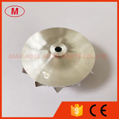 GT15-25 43.30/56.03mm 6+6 blades performance point milling snake curve milling/aluminum 2618/billet compressor wheel