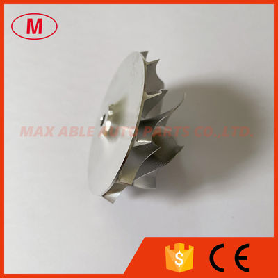 GT15-25 43.30/56.03mm 6+6 blades performance point milling snake curve milling/aluminum 2618/billet compressor wheel