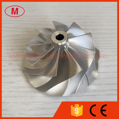 G25-660 reverse 54.28/67.40mm 9+0 Blades point milling turbo aluminum 2618/billet compressor wheel for 858161-5003S