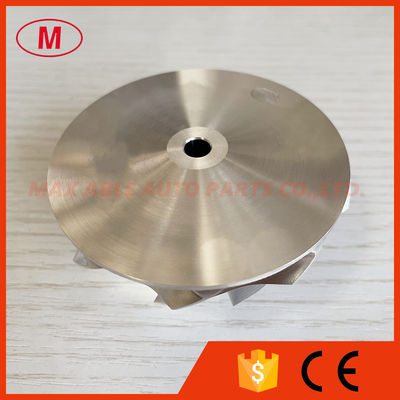 G25-660 reverse 54.28/67.40mm 9+0 Blades point milling turbo aluminum 2618/billet compressor wheel for 858161-5003S