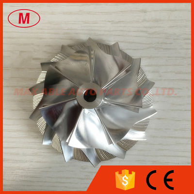 TD05H 54.90/76.13mm 7+7 blades high performance High Blade Height Slimnose Turbo aluminum 2618/billet compressor wheel
