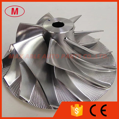 HE300VG/HE351 56.05/86.01mm 7+7 blades LEP style turbo milling/aluminum 2618/billet compressor wheel for Cummins Various