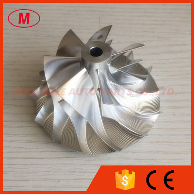 GT2871 50.75/70.40mm 7+7 blades turbo milling/alumunimun 2618/billet compressor wheel for racing