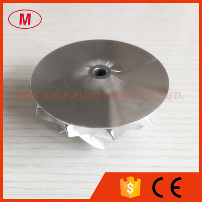 RHF5H 43.26/56.00mm 6+6blades High performance turbo milling/aluminum 2618/billet compressor wheel for VF38/VF40/VF54