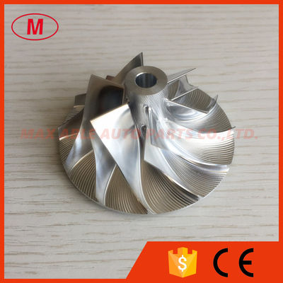 RHC6 41.59/64.96mm 6+6 blades forward Turbocharger milling/aluminum 2618/billet compressor wheel for CXAD