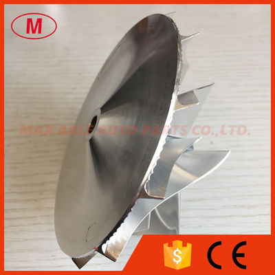 T76 6+6 blades 76.71/102.35mm turbo aluminum 2618/milling/billet compressor wheel for racing