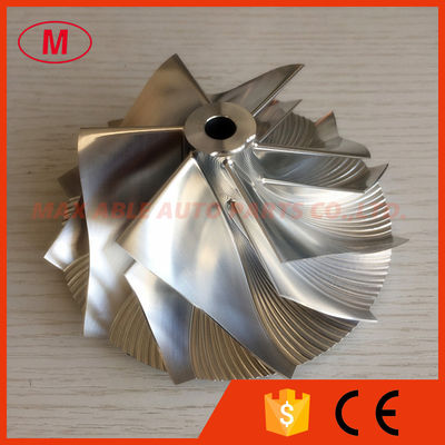 T76 6+6 blades 76.71/102.35mm turbo aluminum 2618/milling/billet compressor wheel for racing