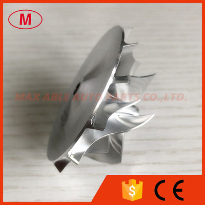 TF035 13T/TF035HL-13TK3-4.0 38.35/51.00mm 6+6 blades high performance aluminum 2618/milling/ Billet compressor wheel