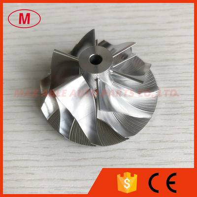 TD04HL 13T 40.61/56.02mm 49377-04200 6+6 blades turbo aluminum 2618/ billet compressor wheel Tapered tip angle:0 degree