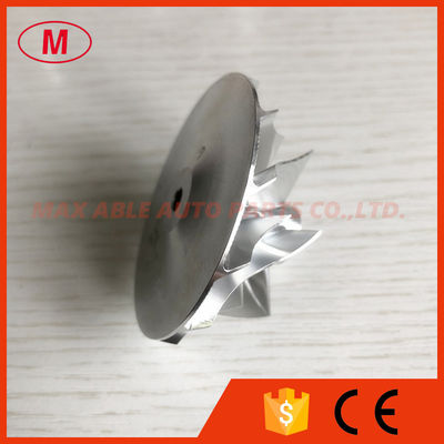 TD04HL 13T 40.61/56.02mm 49377-04200 6+6 blades turbo aluminum 2618/ billet compressor wheel Tapered tip angle:0 degree