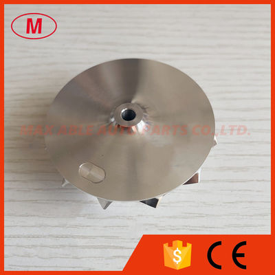 K04 reverse 46.39/56.08mm 6+6 blades high performance aluminum 2618/millining /billet compressor wheel for turbo