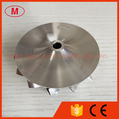 RHF5HB 46.50/59.94mm 7+7 blades Overall height:31.80mm high performance Turbocharger Billet compressor wheel for 07L145702J/ 07L145701J /VF30/VF34/VF35/VF36/VF37/VF39/VF41/VF42/VF43/VF48/VF52