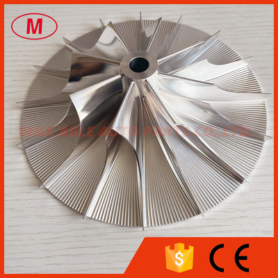 Supercharger Forward 76.00/145.90mm 8+8 Blades High Performance Turbo Aluminum 2618/billet Compressor Wheel for Vortech - V2