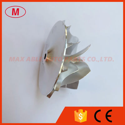 GT15-25 720915-0004 44.50/60.01mm 6+6 Blades Point Milling Air Curve High Performance Turbocharger Billet Compressor Wheel