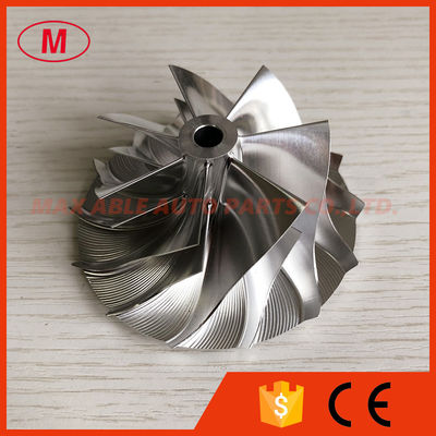 TD05H reverse 55.50/76.13mm 7+7 blades tapered tip angle:30 degree Turbo milling/aluminum 2618/billet compressor wheel