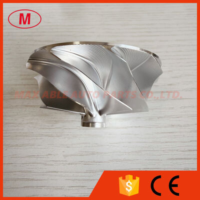 GT15-25 forward 48.34/60.01mm 9+0blades point milling turbo milling/aluminum 2618/billet compressor wheel