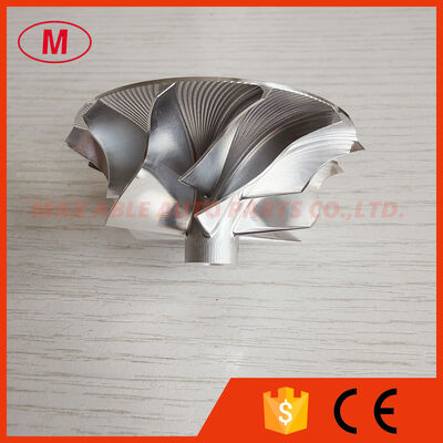 K04 reverse 5306-123-2035 41.65/56.08mm 6+6 blades high performance turbocharger milling/aluminum 2618 /billet compressor wheel