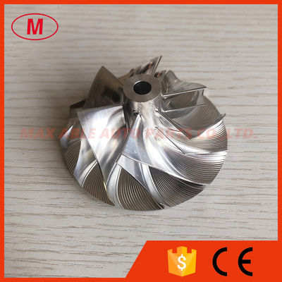 T04E 16G forward 48.20/68.01mm 6+6 blades turbo billet/milling/alumimun 2618 compressor wheel