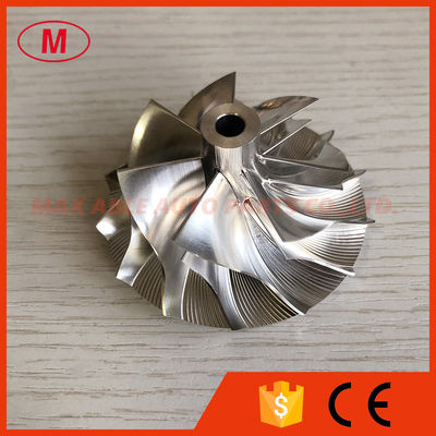 B03G 46.40/60.00mm 7+7 blades high performance turbocharger billet/milling/aluminum 2618 compressor wheel