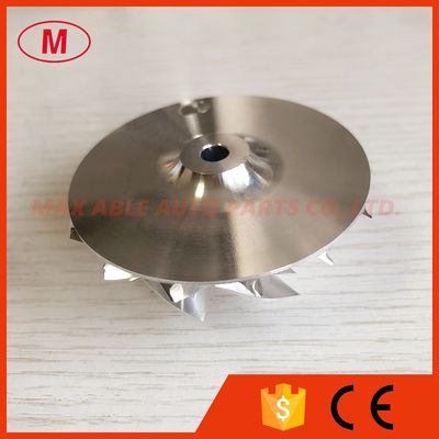 B03G 46.40/60.00mm 7+7 blades high performance turbocharger billet/milling/aluminum 2618 compressor wheel