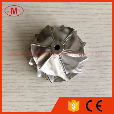 GT15-25 49.62/61.98mm 6+6 blades Turbo Billet/milling/aluminum 2618 compressor wheel