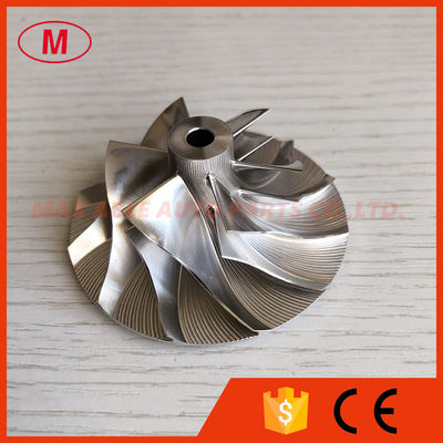 TF035 6+6 blades 38.00/59.00mm Turbo milling/aluminum 2618/billet compressor wheel for 49135-05671/320D Upgrade