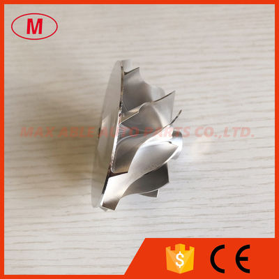 TB25 46.50/60.13mm 10+0 blades turbo milling/aluminum 2618/billet compressor wheel