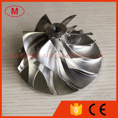 TD08H 66.70/94.04mm 6+6 blades turbo milling/Aluminum 2618/billet compressor wheel for Upgrade 49188-03020