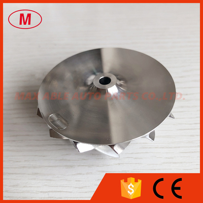 B03G 53.90/67.00mm 1862-123-2001 6+6 blades turbo milling/aluminum 2618/billet compressor wheel for  Audi TTRS 8S