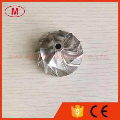 TA31 409096-0014 6207-81-8130 42.55/60.25mm 6+6 blades turbo milling/aluminum 2618/billet compressor wheel for  KOMATSU