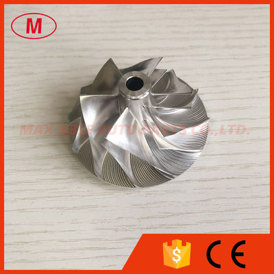 TA31 409096-0014 6207-81-8130 42.55/60.25mm 6+6 blades turbo milling/aluminum 2618/billet compressor wheel for  KOMATSU