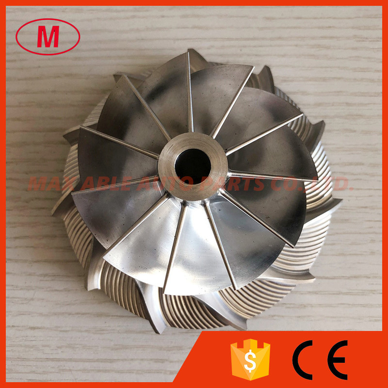 S400 171692 71.06/101.45mm 11+0 blades Turbo milling/aluminum 2618/billet compressor wheel for S372 : 171701(S400SX4-71)