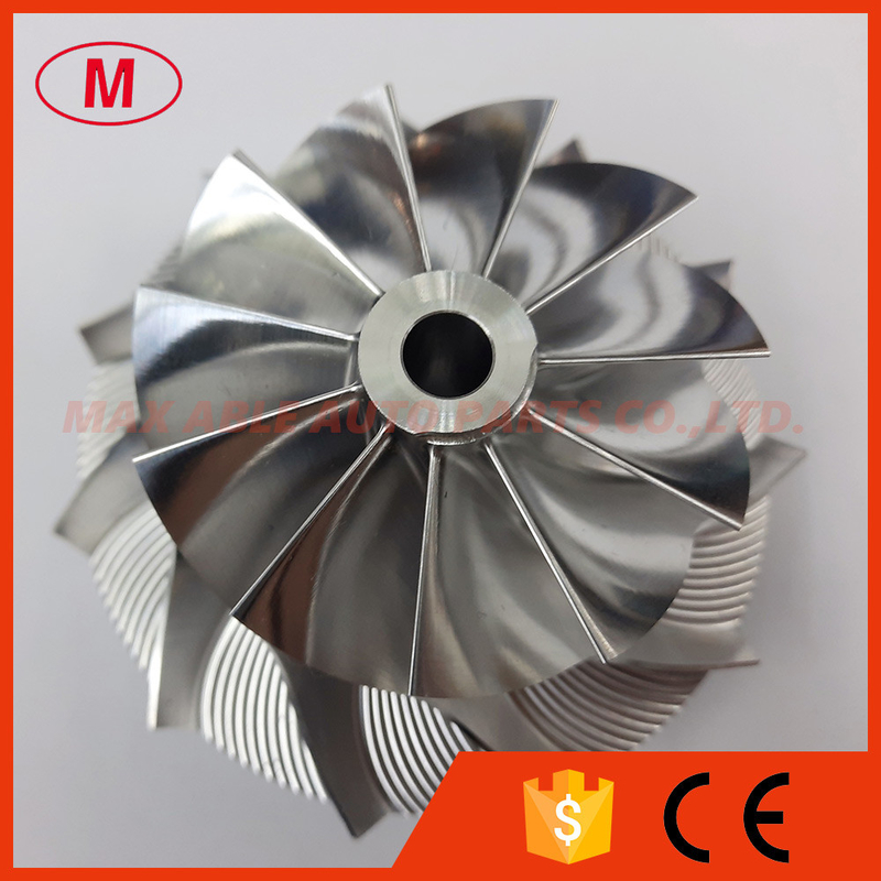 60.91/88.40mm 11+0 blades high performance Turbocharger milling/aluminum 2618/billet compressor wheel