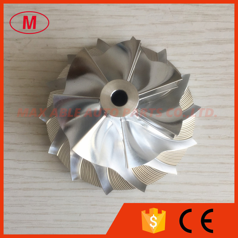 GT2871 50.75/70.40mm 7+7 blades turbo milling/alumunimun 2618/billet compressor wheel for racing