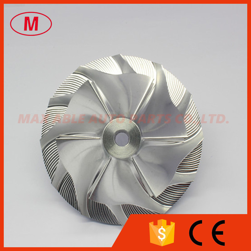 TD08H 66.70/94.04mm 6+6 blades turbo milling/Aluminum 2618/billet compressor wheel for Upgrade 49188-03020