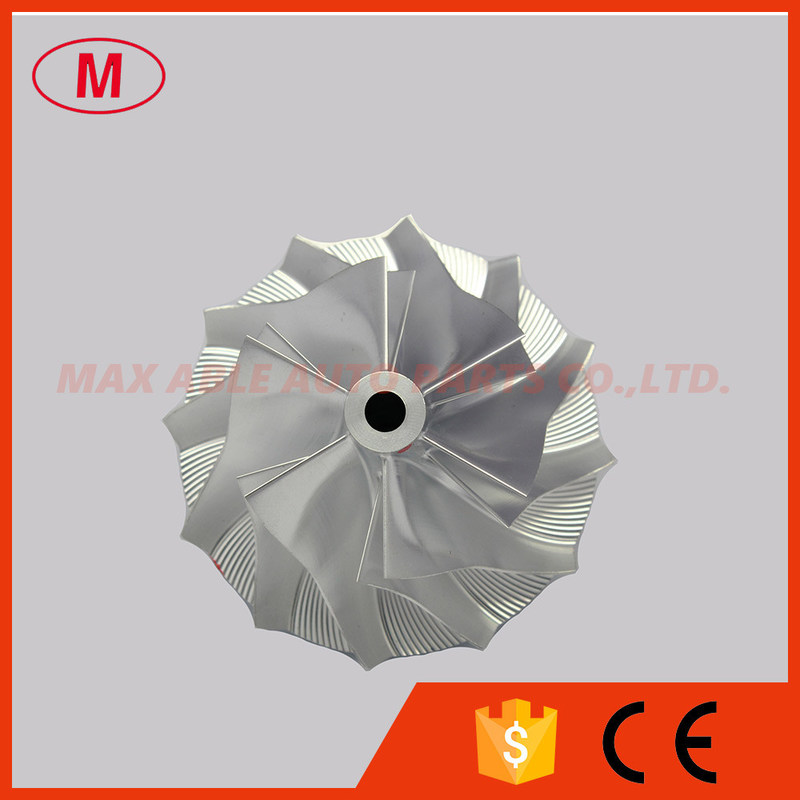 RHF5H 40.40/56.00mm 6+6 blades high performance turbo milling/aluminum 2618/billet compressor wheel for VB7/VB9