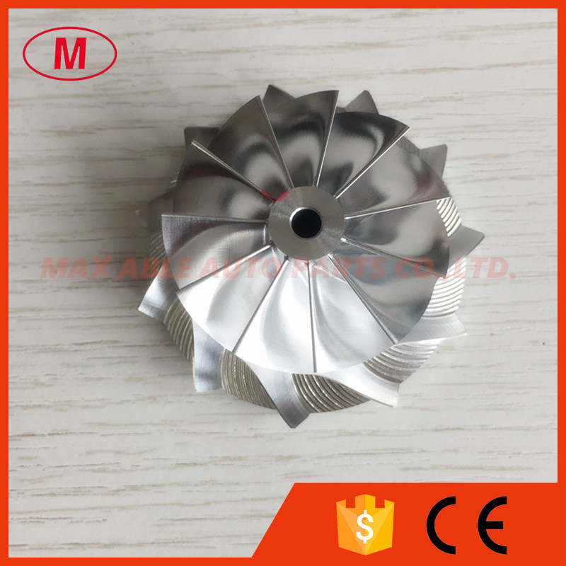 TD03 14T close 39.55/51.00mm 11+0 blades Turbo milling/aluminum 2618/billet compressor wheel