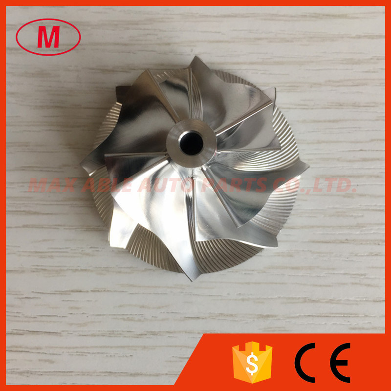 KP39 5443-123-2023 33.50/46.00mm 4+4 blades high performance turbo milling/billet compressor wheel for 5439-970-0065