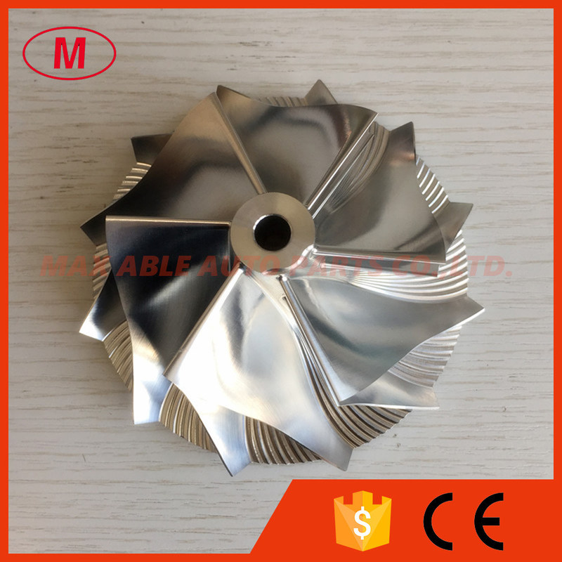 T76 6+6 blades 76.71/102.35mm turbo aluminum 2618/milling/billet compressor wheel for racing