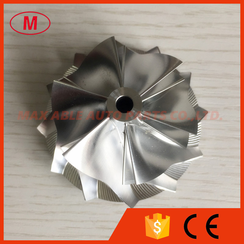 GT15-25 784369-0001 6+6 blades 46.50/60.01mm high Performance milling/aluminum 2618/billet compressor wheel