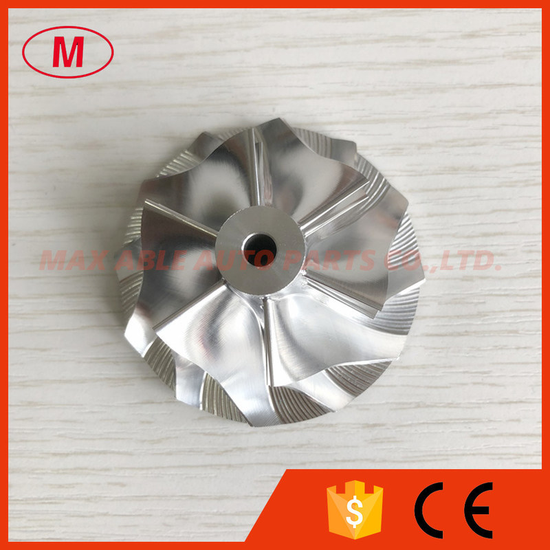 TD04HL 13T 40.61/56.02mm 49377-04200 6+6 blades turbo aluminum 2618/ billet compressor wheel Tapered tip angle:0 degree