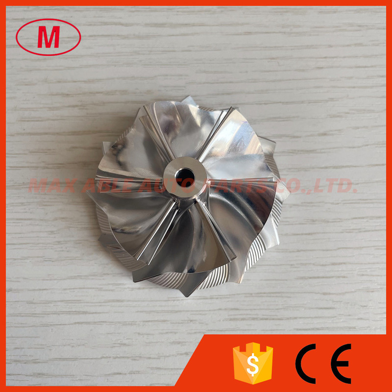 K04 reverse 46.39/56.08mm 6+6 blades high performance aluminum 2618/millining /billet compressor wheel for turbo