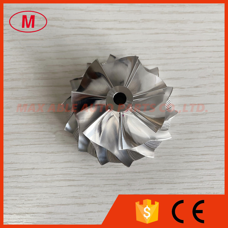 RHF5HB 46.50/59.94mm 7+7 blades Overall height:31.80mm high performance Turbocharger Billet compressor wheel for 07L145702J/ 07L145701J /VF30/VF34/VF35/VF36/VF37/VF39/VF41/VF42/VF43/VF48/VF52