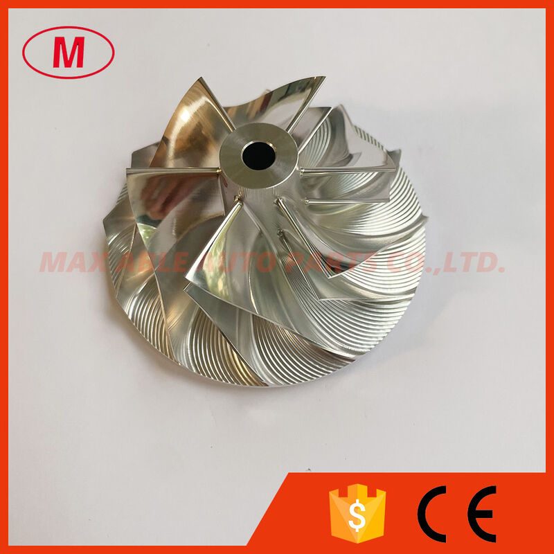 T04E 6+6 blades 53.87/76.07mm 448048-0004 turbocharger milling/aluminum 2618/billet compressor wheel for 451567-0001/452240-0001/466575-0001/466575-0002