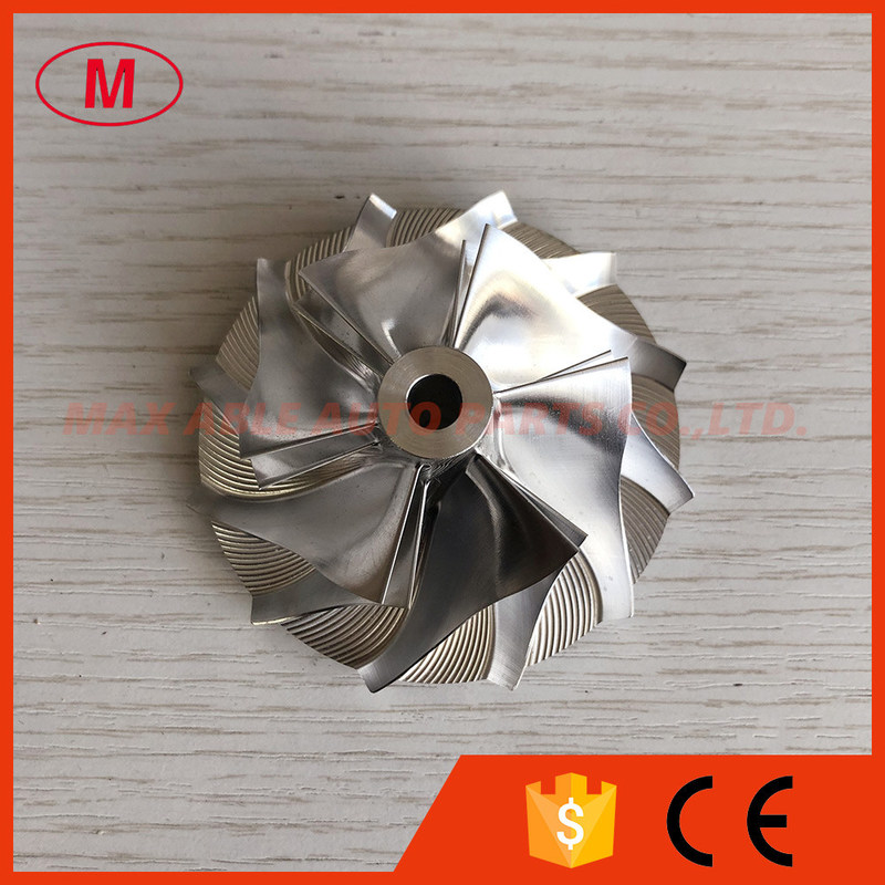 TD05H  reverse 48.30/68.00mm 49179-44300 6+6 blades high performance  milling/Aluminum 2618/billet compressor wheel