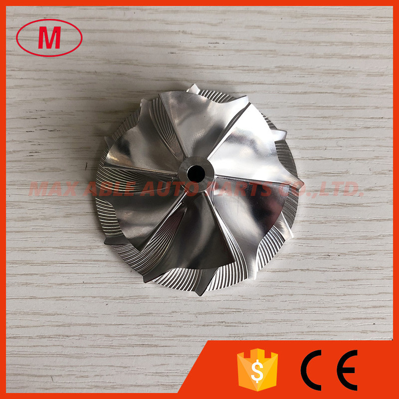 RHF5 reverse 54.50/70.00mm 6+6 blades High performance Turbo milling/aluminum 2618/billet compressor wheel